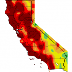 California's 3-year precipitation deficits remain enormous, even after recent storms. (WRCC)