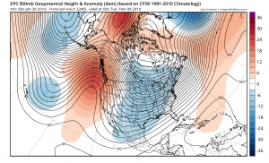 Long range models suggest the potential for high-amplitude but relatively transient ridging over the next 7-10 days. (NCEP via tropicaltidbits.com)